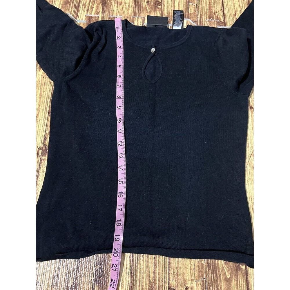 Axcess Women’s Shirt Black Peek A Boo Front Chest - Picture 6 of 7